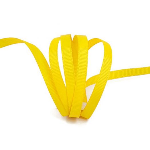 Лента репсовая IDEAL цвет 645 желтый Разной ширины (ЛР.IDEAL-645)