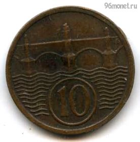 Чехословакия 10 геллеров 1930 БРАК