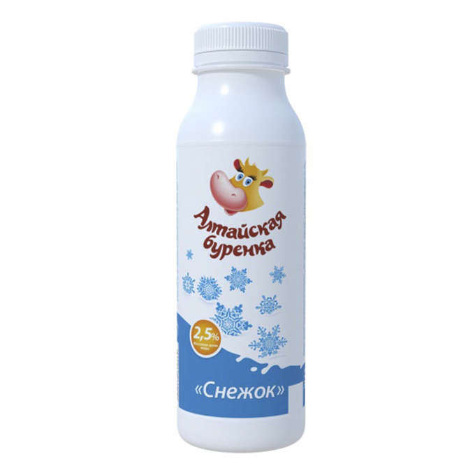 Снежок Алтайская буренка 2,5% 300г бутылка