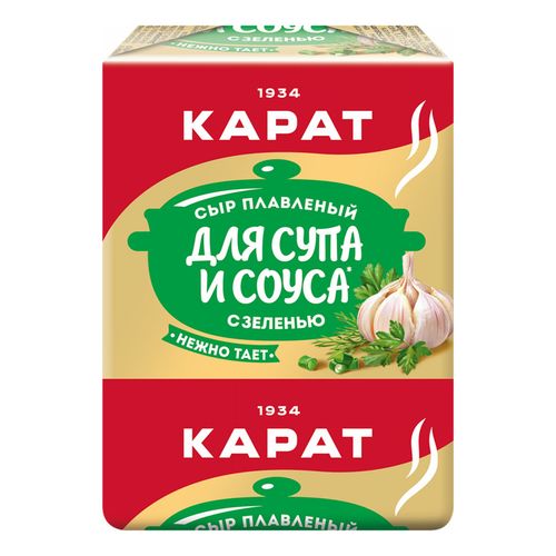 Сыр Карат с зеленью для супа плавл 45% 90г