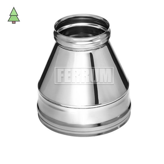 Конус для сэндвич дымоходов Ferrum 0.5 мм; Диаметр: 100/200-200/280 мм