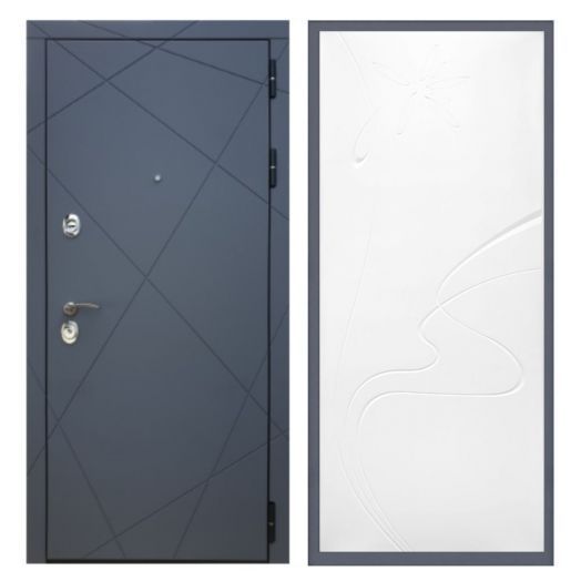 Дверь входная металлическая Армада H13 Силк Титан ФЛ-258 Белый Софт