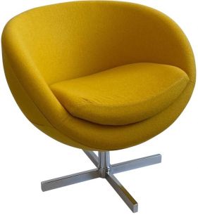 Дизайнерское кресло A686 желтое
