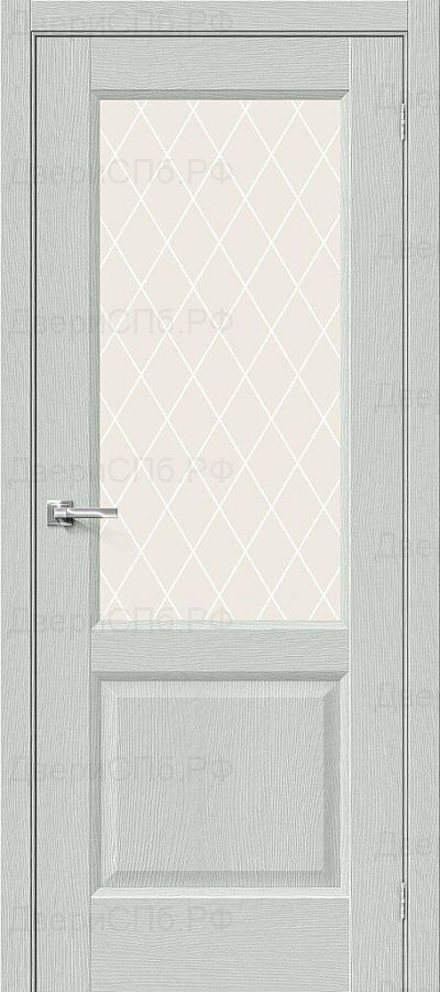 Дверь ПО Неоклассик-33 Grey Wood / White Сrystal