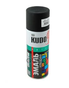 Краска в балончике Универсальная Черная Матовая (520мл) Kudo
