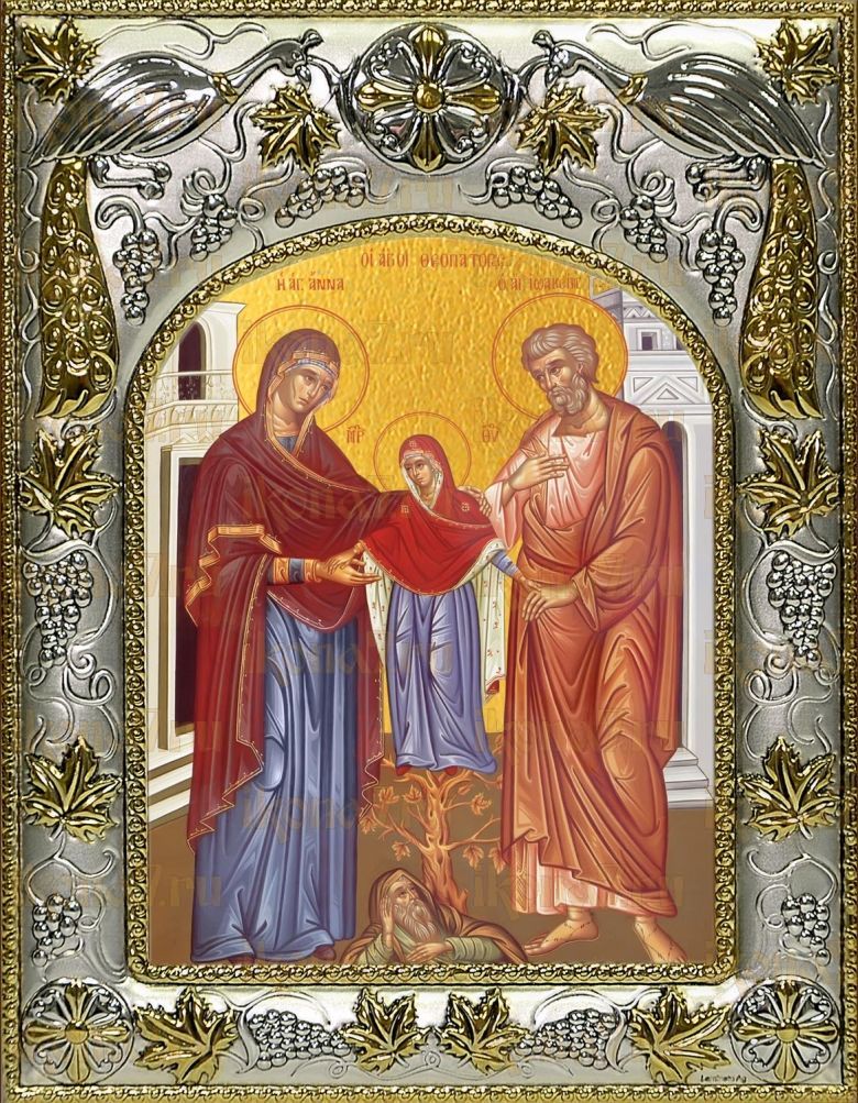 Икона Иоаким и Анна праведные богоотцы (14х18)