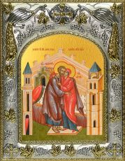Икона Зачатие святой Анны егда зачат святую Богородицу (14х18)