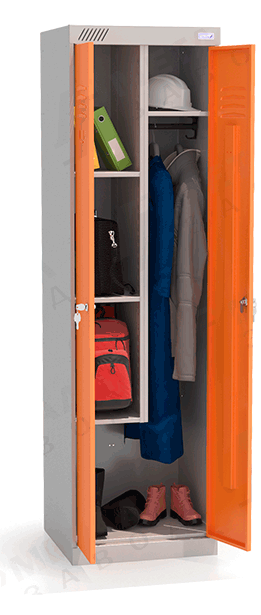 ШМУ 22-530 Шкаф универсальный с оранжевыми дверьми