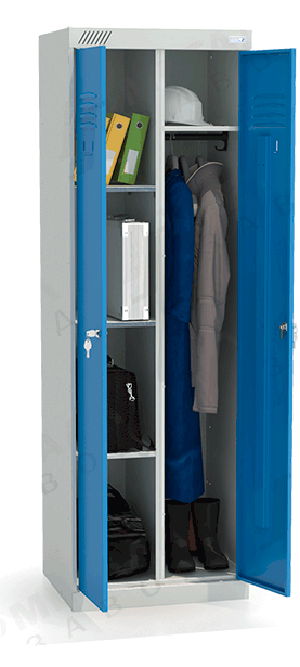 ШМУ 22-600 Шкаф универсальный с синими дверьми