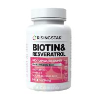 Risingstar Биотин и фолиевая кислота с Омега-3, 60 капс