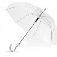 Прозрачный зонт 23" полуавтомат, белый/прозрачный (арт. 10903900)