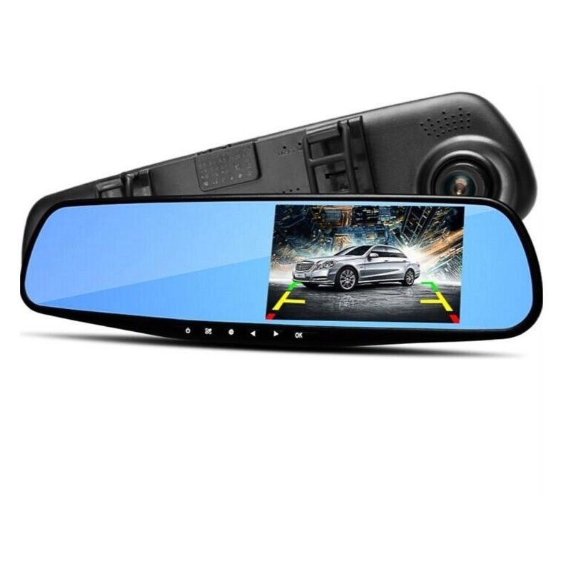 Автомобильный видеорегистратор - зеркало с камерой заднего вида Vehicle Blackbox DVR