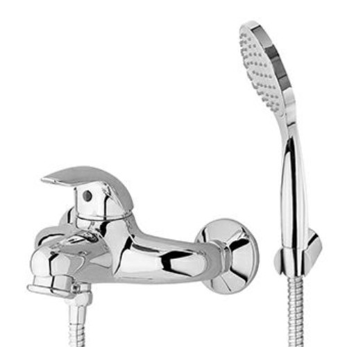 Фото Настенный смеситель для ванны Zucchetti Elfo Z27175 с ручным душем