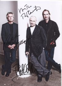 Автографы: Genesis. Фил Коллинз, Тони Бэнкс, Майк Резерфорд