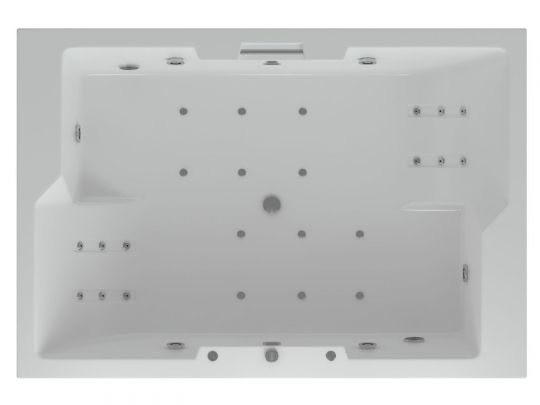 Акватек Дорадо отдельностоящая полимерная ванна 190х130 схема 3