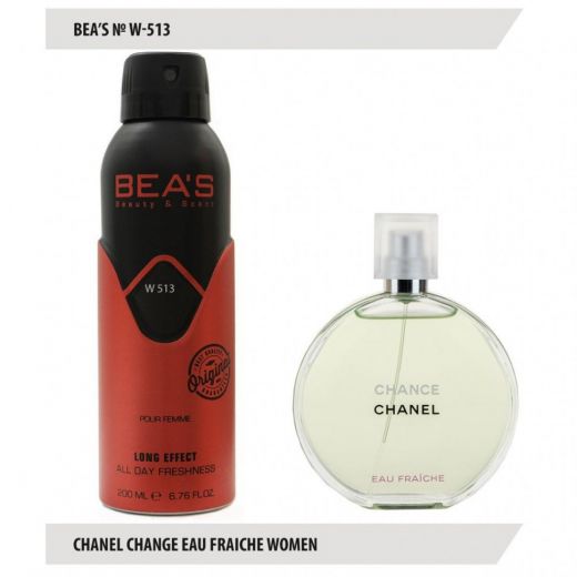 Дезодорант BEA'S W 513 - Chanel Chance Eau Fraiche For Women 200мл