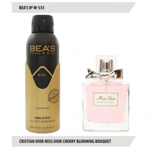 Дезодорант BEA'S W 535 - Christian Dior Miss Dior Cherie Blooming Bouqet For Women 200мл