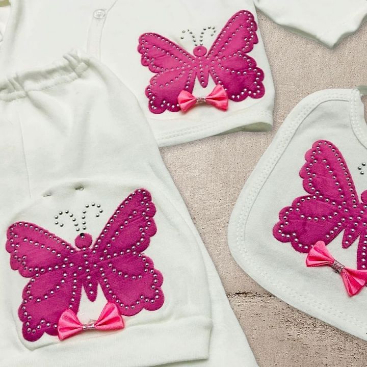 Костюм для девочки Baby Life с бабочкой розовый