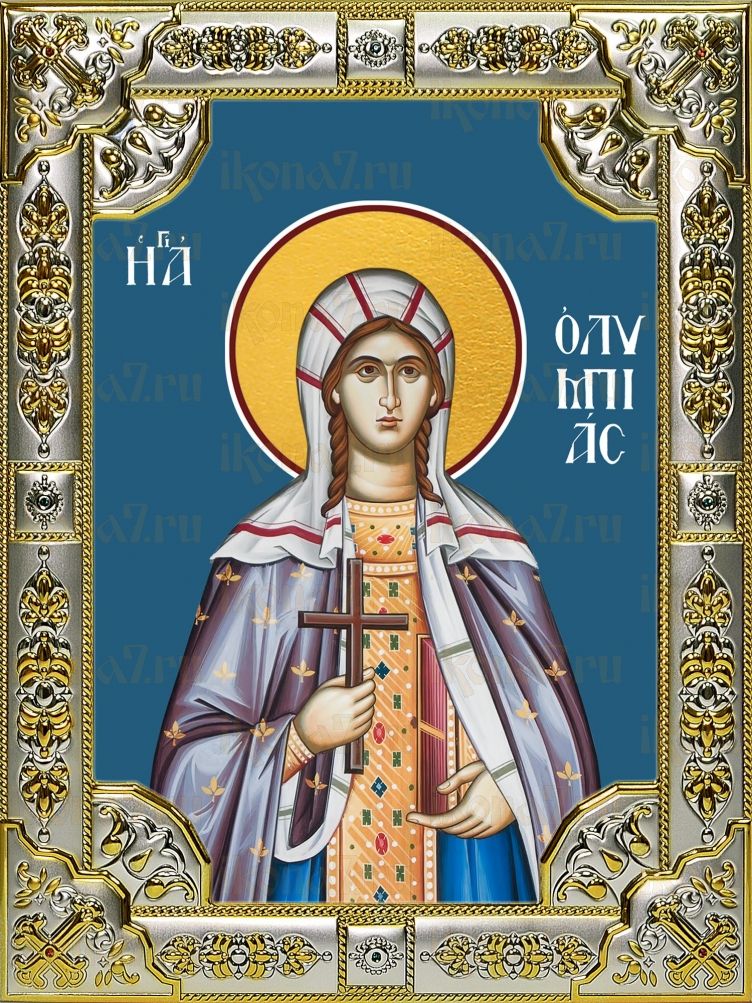 Икона Олимпиада Константинопольская диаконисса (18х24)