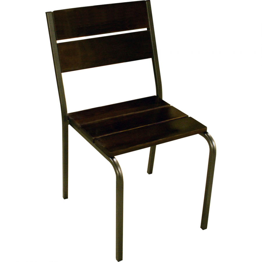 Комплект мебели для летних кафе и дачи: складной стол М135-011 и стопируемый стул М17-021 (Заказ от 80шт)