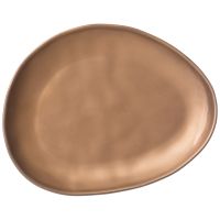 Тарелка обеденная bronco "Bronze" 29x23x3 см (ПРОДАЁТСЯ КРАТНО 2 шт.)