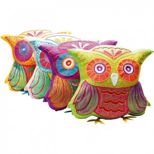Подушка Fiesta Owl, коллекция "Праздничная Сова", в ассортименте 33*10*31, Хлопок, Полиэстер, Мультиколор