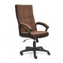 Кресло TRENDY флок/ткань, коричневый, 6/TW-24