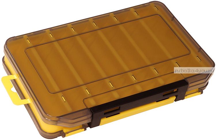 Коробка для воблеров Kosadaka TB-S31D двухсторонняя цвет: желтый