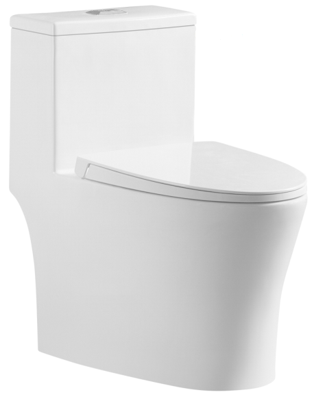 Купить Унитаз - монолит SM9609, безободковый, сиденье ДП (с гофрой и ...