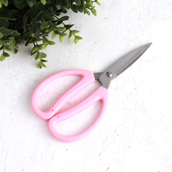 Инструменты для куклоделия - Ножницы портновские, розовые 19,5 см.