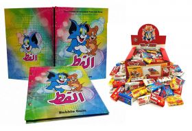 Альбом для вкладышей Tom and Jerry + блок жевательной резинки 100шт