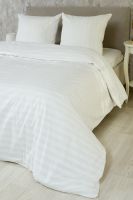 Поплин 1.5 спальный [белый] Отель постельное белье