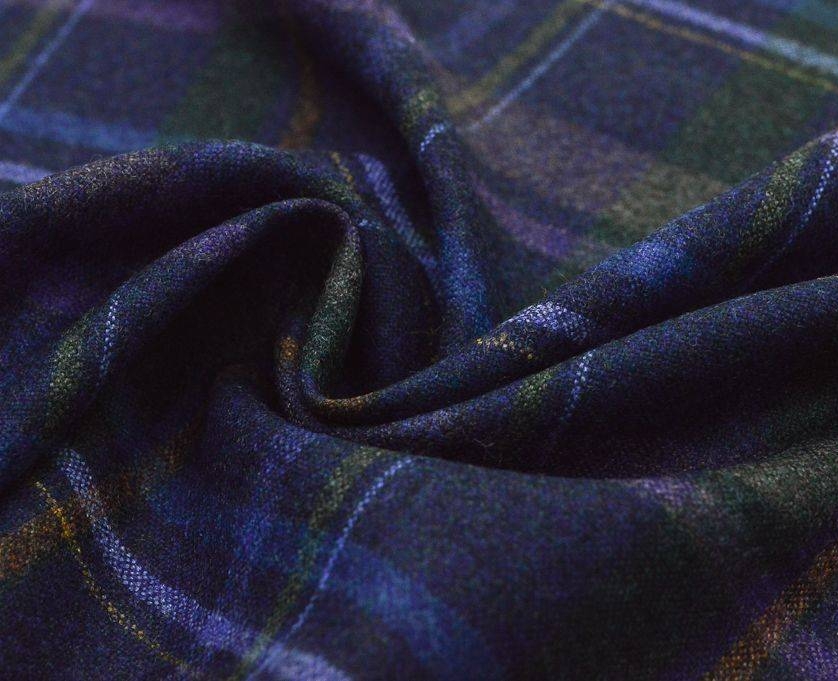 Костюмная ткань в клетку шерсть ETRO