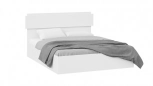 Кровать без ПМ «Нео» Тип 1 (без подъемного механизма) (Белый/Белый)