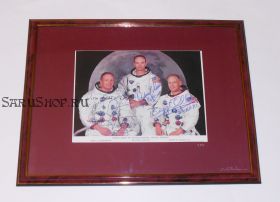 Автографы: экипажа «Аполлон-11» - Нил Армстронг, Базз Олдрин, Майкл Коллинз. Редкость