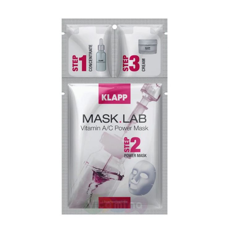 Klapp 3-х компонентная маска Витамин А/С Mask.Lab Vitamin A/C Power mask, 1 шт