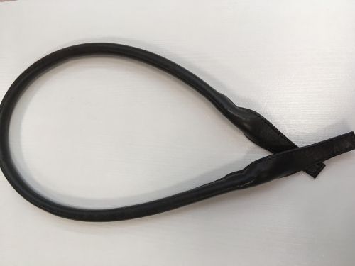 Ручка кожаная для сумок. Цвет: темно-коричневый , 77 см