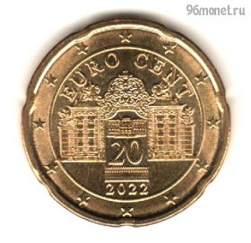 Австрия 20 евроцентов 2022