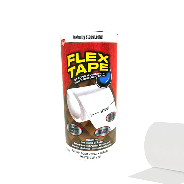 Сверхсильная клейкая лента Flex Tape, 18 см, Белый