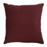 Подушка декоративная из хлопка фактурного плетения бордового цвета из коллекции Essential, 45х45 см