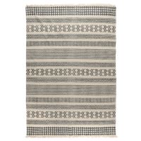 Ковер из хлопка с контрастным орнаментом и бахромой из коллекции Ethnic, 160х230 см