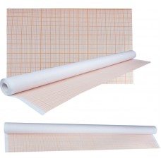Бумага масштабно-координатная, оранжевая сетка, 640 мм*10 м, крафт-упаковка (арт. АК80-М640)