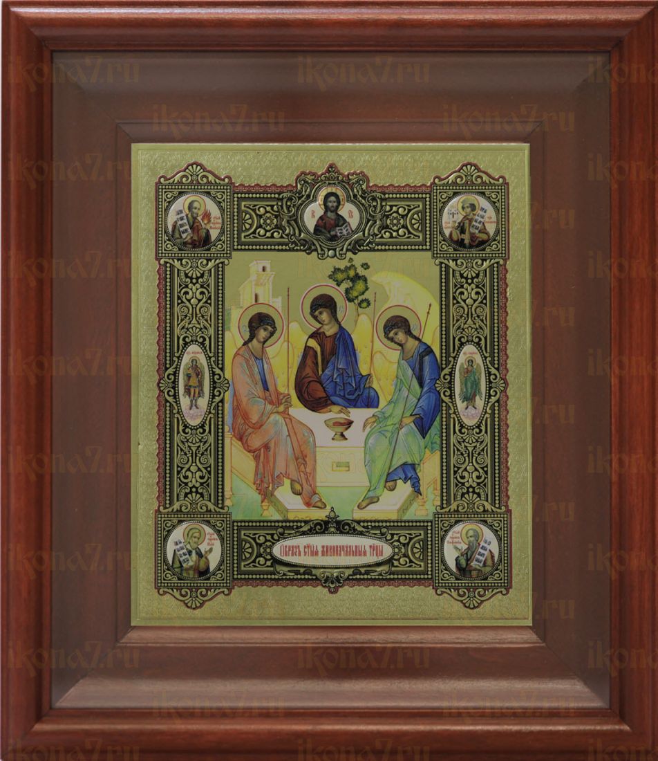 Икона Святая Троица:Моисей,Соломон,Михаил,Гавриил,Илия,Софония