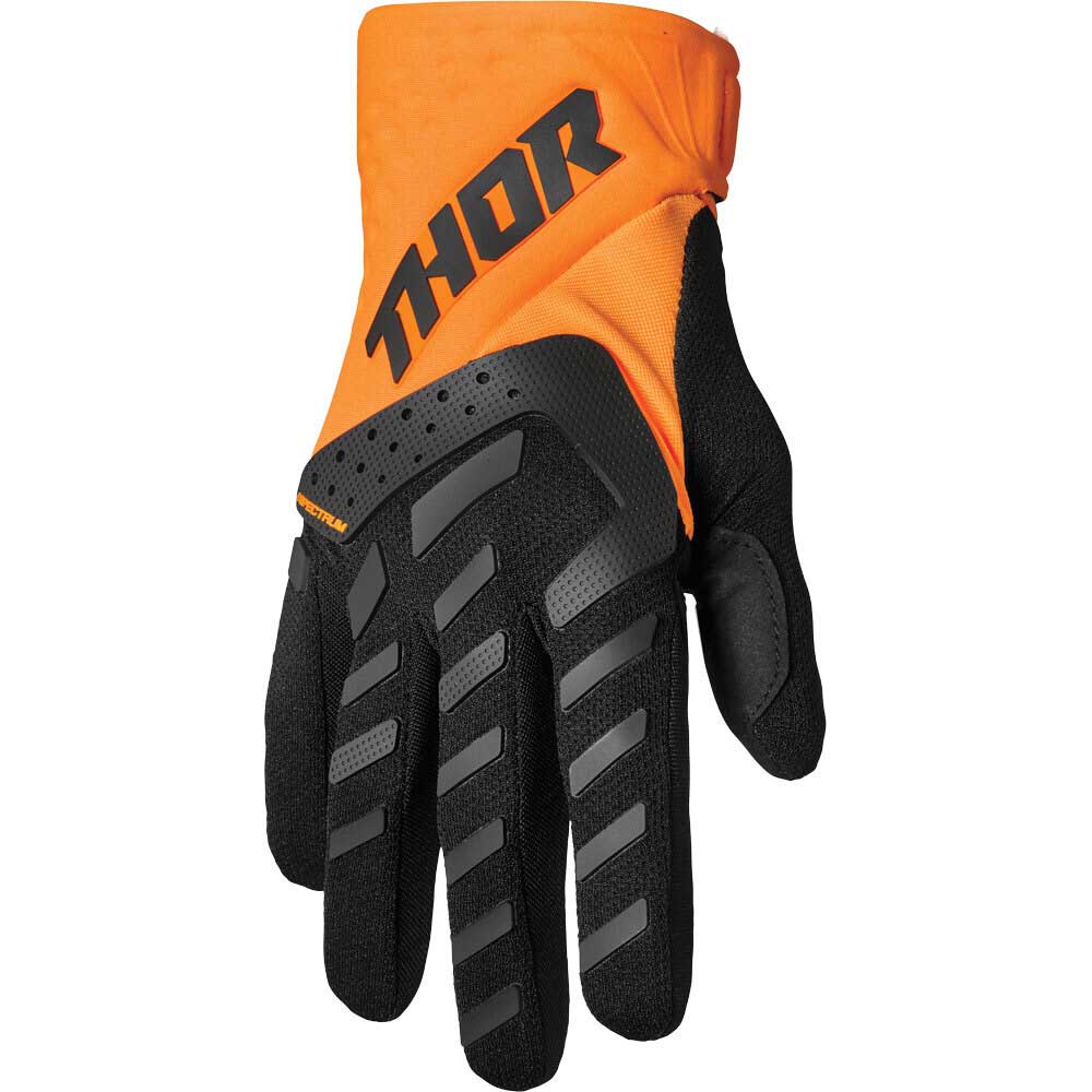 Thor Spectrum Flo Orange/Black перчатки для мотокросса и эндуро