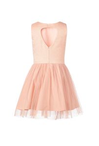 Платье нарядное персикового цвета для девочки