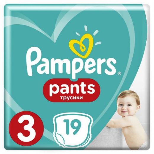 Трусики Pampers Premium Care Pants 6-11кг 3 размер 19шт