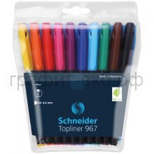 Ручка капиллярная Schneider TOPLINER 967 10цв. 0,4мм 196790