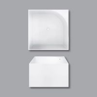 Ванна Nic Design Tub квадратная из керамики 100x100x60 014 234 схема 3