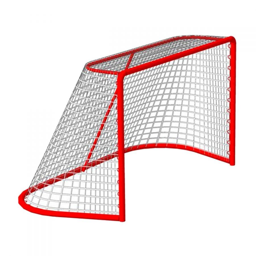 Сетка хоккей Д-2,2мм, яч. 40x40, цвет белый-зеленый. Для ворот  1.25x1.85x1.30м. ПП