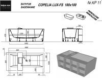 Ванна Kolpa San Copelia Lux FS (Копелиа Люкс ФС) 180x100 схема 2